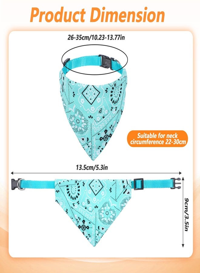 HaiFafafaing 6 Pcs Cat Bandana, Adjustable Pet Bandana Collars for Cats and Small Dogs, Multi-Color Suitable for Neck Circumference 22-30cm for Pets Halloween Christmas Dress Up - Image 2